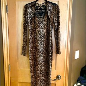 Animal print dress